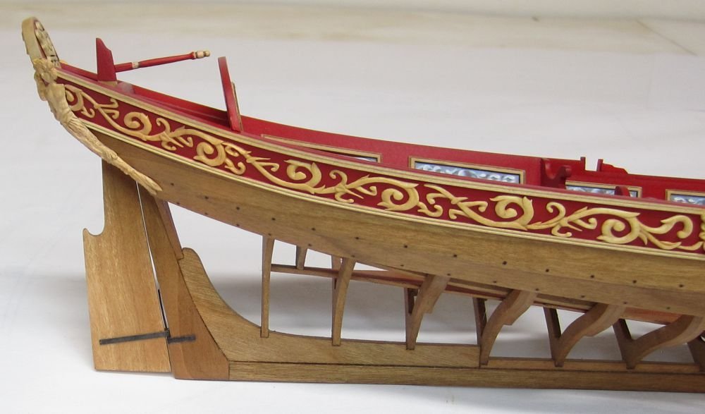 Queen Anne Style Barge Ship Model Kit